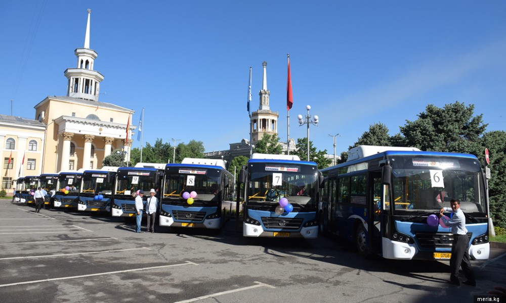 Борбор калаага жаңы маршруттук автобустар алынып келинди