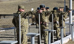 Военнослужащие провели соревнование по стрельбе из пистолета Макарова