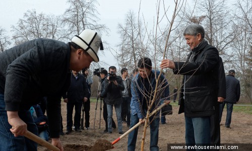 Президент Атамбаев ишембиликке катышты