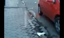 Элдик репортер: Таштандыга толгон Өзгөндүн борбордук көчөсү 