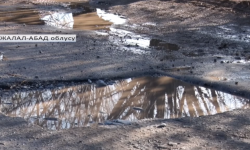 Жалал- Абад облусунда утурумдук жол жамоо иштери аяктай элек