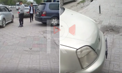 Элдик репортер: Бишкектеги унаа токтоочу жайга айланган тротуарлар