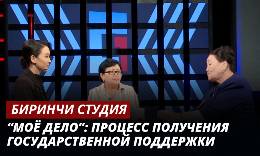 “Моё дело”: процесс получения государственной поддержки // Биринчи студия