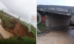 Элдик репортер: Чоң-Далы айылынын негизги жолун суу алып кетүү коркунучу турат