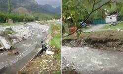 Элдик репортер: Азык-Мундуз айылынын тургундары селден кийин көпүрөсүз калышты 