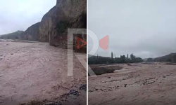 Элдик репортер: Арал айылында мал айдаган жол суу алдында калды