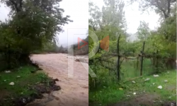 Элдик репортер: Кызыл-Туу айлындагы сайдын жээги бекемделбей, кооптуулук жаратууда 