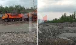 Элдик репортер: Үч айылды суу менен камсыздаган сайдын ичи казылып жатат