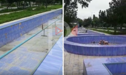 Элдик репортер: Жалал-Абаддын сейил багында курулган сапатсыз фонтан