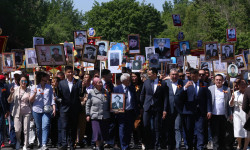 Бишкекте Улуу Жеңиштин урматына "Өлбөс полк" жүрүшү болду