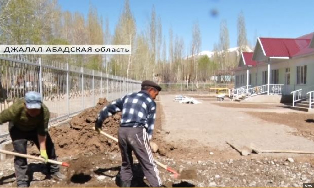 В селе Айгыр-Жал Чаткальского района построили новый детский садик на 75 мест