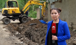 Ноокаттагы 22 миңдей калкы бар Кыргыз-Ата айыл аймагына таза суу тартылууда