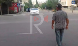 Жол чийими жок жөө адамдарга жолдон өтүү кооптуу