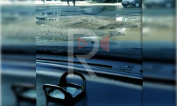 Бишкек: талкаланган асфальт, оюлган жол