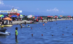 Тамчы айылында эс алуучулардын коопсуздугуна өзгөчө көңүл бурулууда  