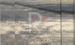 Базар-Коргон: сапатсыз төшөлүп жаткан асфальт