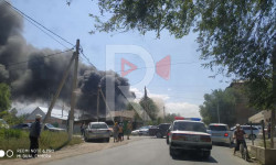 Талас шаарында турак үйдөн өрт чыкты