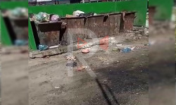 Ош: Макаренко көчөсүндөгү таштанды төгүүчү жай тазаланбайт