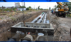 "Чыгыш" магистралдык жылуулук тармагы курулууда