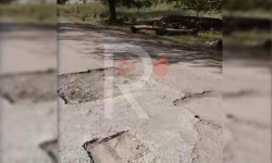 Алмалуу: жол куруучулар жолду жамабастан кетип калышкан