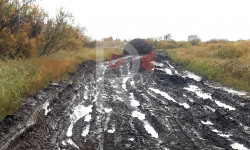 Баткак жолдон түйшүк тарткан тургундар