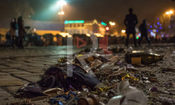 Ош базарынын тегерегиндеги чачылып жаткан таштандылар