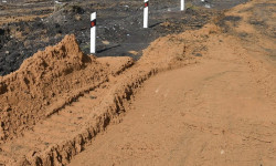 Дамбага тыгылган мал 