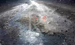 Өрүктү-Сай: жер алдынан чыккан суу жолду бузуп кетти