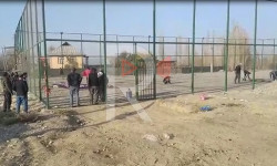 Кара-Суу: мигранттар айылына спорт аятча куруп беришүүдө