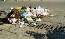 Жалал Абад шаарындагы чыгарылбаган таштанды 