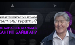 Талкууга түшкөн Атамбаевдин байлыгы