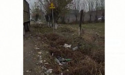 "Достук" чек ара бекетине чейинки тазаланбаган таштанды 