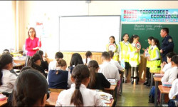 Окуучулар үчүн “Балдарга бактылуу жол” акциясы өттү