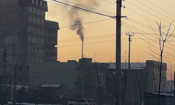 «Курманжан Датка» комплексинин мончосунан чыккан кара түтүн