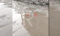 Кулиев көчөсүн каптаган канализациянын саркынды суусу