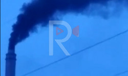 Бишкек шаарындагы ТЭЦтен чыккан кара түтүн