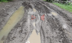 Жер-Казар айылындагы 5 жылдан бери оңдолбой келген көчөнүн жолу