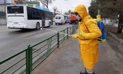 Бишкекте дезинфекциялоо иштери уланууда