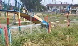 Көлмө конушундагы кароосуз калган балдар ойноочу аянтча - Кыргызстан жаңылыктары