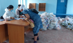 COVID-19 байланыштуу жабык мекемелерге жана балдар үйлөрүнө гуманитардык жардамдын биринчи партиясы тапшырылды