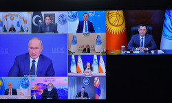 Президенттин милдетин аткаруучу Садыр Жапаров ШКУ Мамлекет башчыларынын кеңешинин жыйынына катышты 