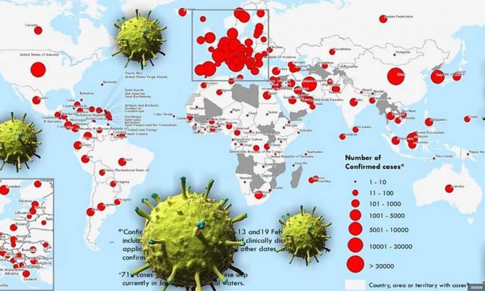 Коронавирус кайсы өлкөлөрдө жок ?