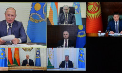 ЖККУнун Жамааттык коопсуздук кеңешинин видеоконференция форматындагы кезектеги сессиясы