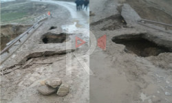 Өзгөндөгү тамтыгы чыккан көпүрө окуучулар үчүн кооптуулук жаратууда