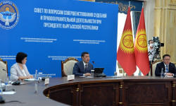 Сот жана укук коргоо ишин өркүндөтүү маселелери боюнча кеңештин биринчи жыйыны болуп өттү