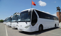 Өзбек өндүрүшүнөн чыккан автобустардын биринчи партиясы Бишкеке келди  