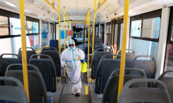 Борбор калаадагы коомдук транспортто дезинфекциялоо иштери күчөтүлдү