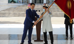 Өлкөнүн олимпиадалык курама комадасынын капитаны грек-рим күрөшү боюнча балбан Атабек Азисбеков