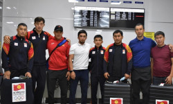 Грек-рим күрөшү боюнча олимпиадалык курама команда Токиого сапар алды