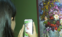 Жаш сүрөтчү Арууке Сыдыкалы кызынын “Кыргыз жерим”аталышындагы жеке көргөзмөсү ачылды